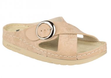 Παντόφλες γυναικείες | Ανατομικές | Vesna | 880487 | Μπεζ - Vesna - 